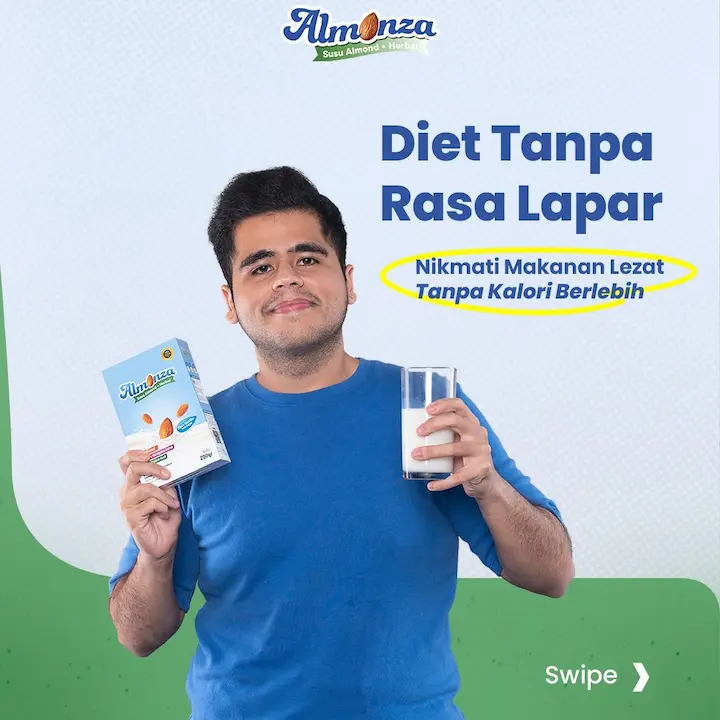 Dengan Almonza, kamu bisa menikmati makanan lezat tanpa khawatir kelebihan kalori. Temukan rahasianya dan nikmati diet tanpa rasa lapar! #DietTanpaRasaBersalah #AlmonzaDiet #GuiltFreeEating (1)